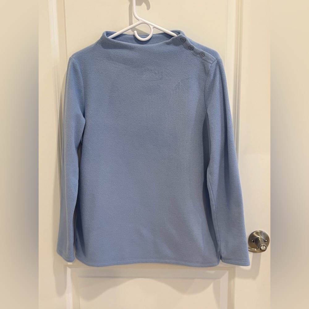 Talbots Soft Blue Fleece Top